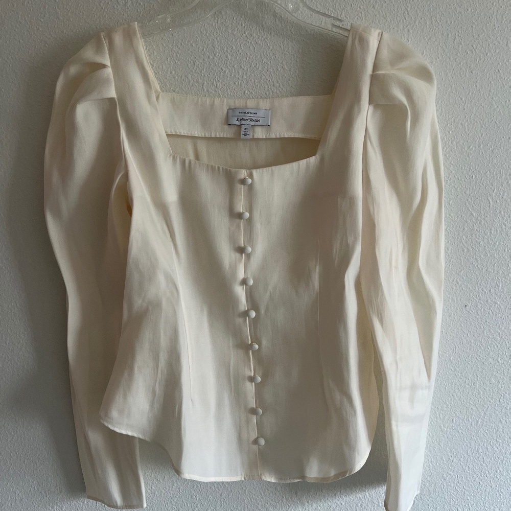 &Others Stories Romantic Puffed Sleeve Blouse Size 4